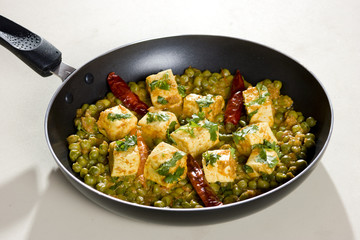 Mattar Paneer is a north Indian dish