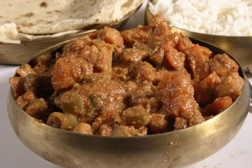 Nawabi curry is a rich Mughlai curry which is traditionally made