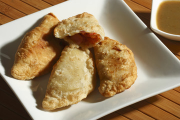 A Fried Leek Pastry