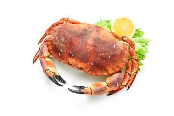 red boiled crab