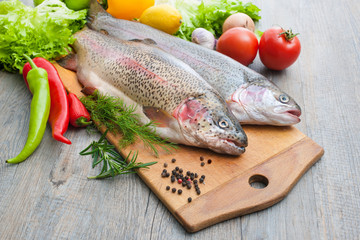 fresh trout