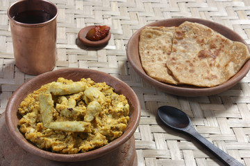 Arbi Ka Saag - A dish made from Colocasia