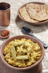 Arbi Ka Saag - A dish made from Colocasia