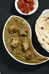 Saag Mutton it is a north Indian vegetable