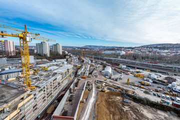 Large construction site