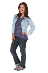 Obraz premium Full length portrait of a young woman