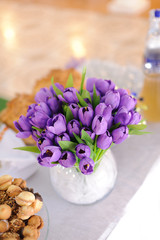 Obraz na płótnie Canvas Violet Tulips