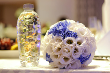 Flowers and Bottle