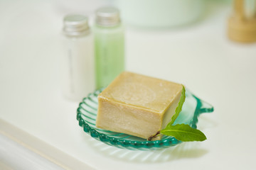 Herb soap of laurel