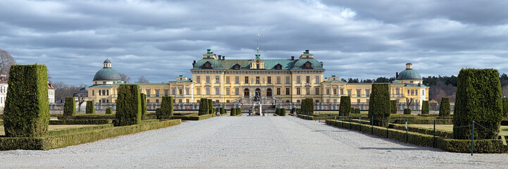 Fototapeta na wymiar Panorama of Drottningholm Palace, Sweden