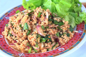 Pork Salad spicy Thailand