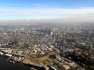 Fototapeta na wymiar Sydney Skyline (Luftbild)