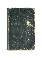Black old cover of book