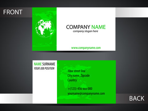 stylish modern business card template