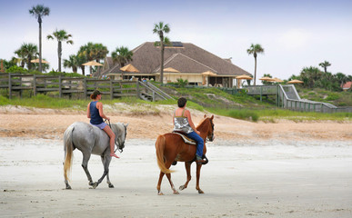 Horses on Beach