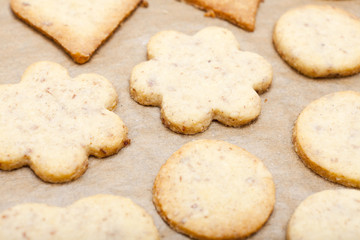 Nahaufnahme Plätzchen fertig gebacken