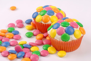 cupcake con smarties