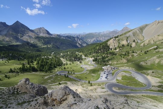 View from Col d'Izoard (2,361 m ) France