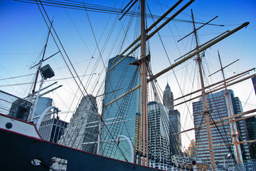 South Street Seaport masts