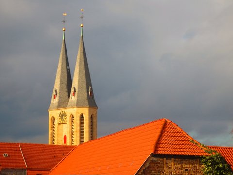 Kircht&uuml;rme in Flonheim