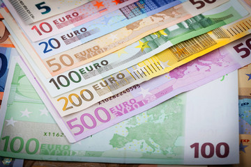 Fototapeta na wymiar Banknoty Euro