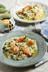 Shrimp risotto