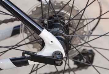Fototapeta na wymiar bike wheel detail