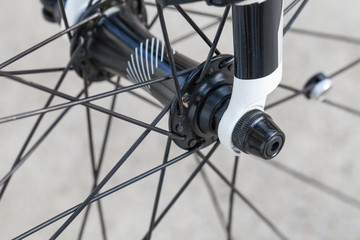 bike wheel detail