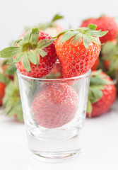 Strawberry in a cup