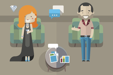 rich hipster charachters