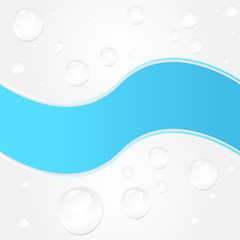 Krople wody fala © nestonik