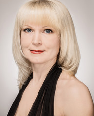 portrait of young blonde woman