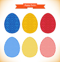 Collection of templates for eggs design