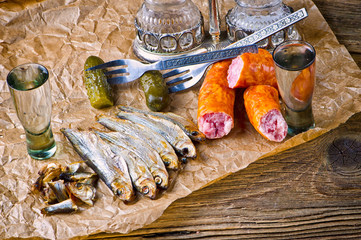 Snack for vodka