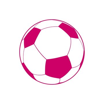 Ballon de foot rose