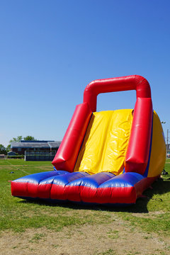 Inflatable slide