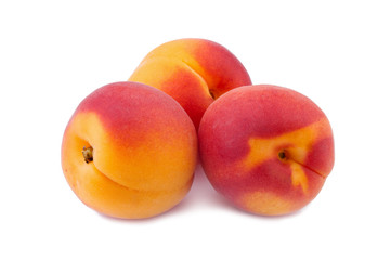 Apricots Isolated on White