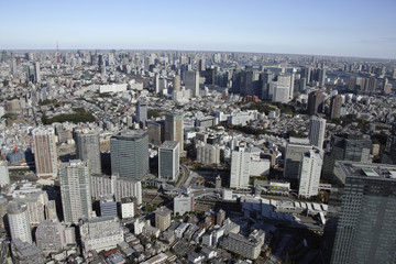 Aerial view of Osaki areas