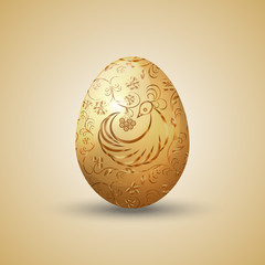 Vector illustration of painted Eastern egg