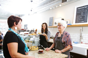 Customer in coffee shop