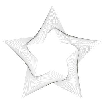 recommend clip art: Star line art abstract vector background