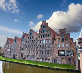Trave river, Lubeck, Germany
