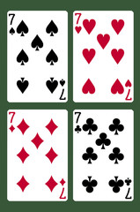 seven cards