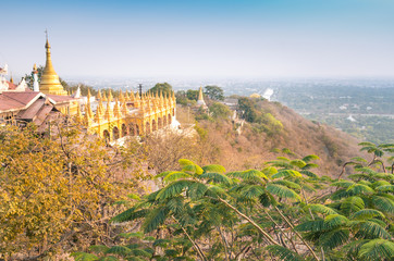 Panorama landscape view from Mandalay Hill - Sutaungpyei Temple