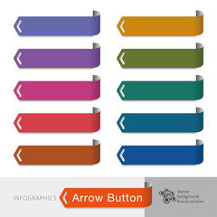 Infographic Vector Arrow Button