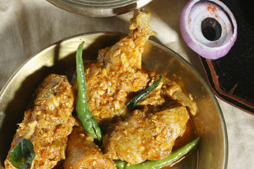 Chicken Hyderabadi - a spicy dish from Hyderabad