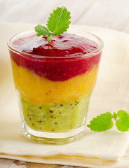Fresh smoothie  . Selective focus