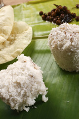 Puttu Papad – a breakast dish of Kerala