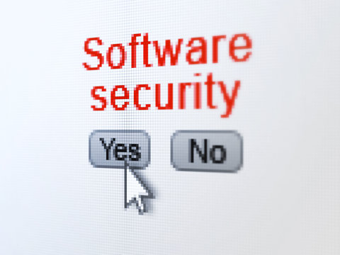 Security concept: Software Security on digital computer screen
