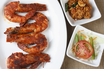 Fried Prawns - A snack from Goa in Western India